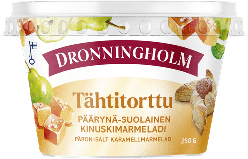 Dronningholm Tähtitorttu Päärynä-suolainen kinuskimarmeladi 250 g
