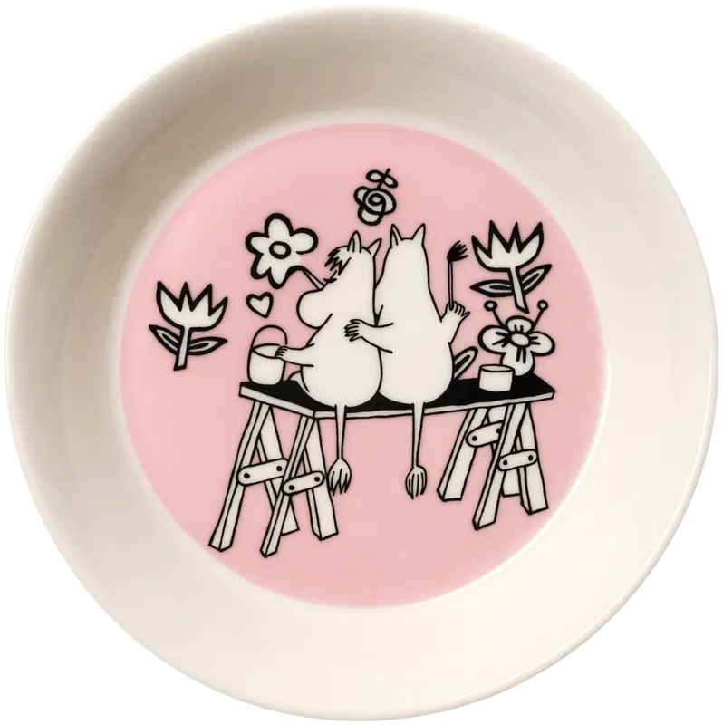 Moomin Arabia 姆明 爱30 盘子 15cm｜Moomin Arabia Muumi Rakkaus 30 lautanen 15cm