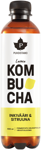 Puhdistamo 有机康普茶姜柠檬 400 ml｜Puhdistamo Luomu Kombucha Inkivääri-Sitruuna 400 ml