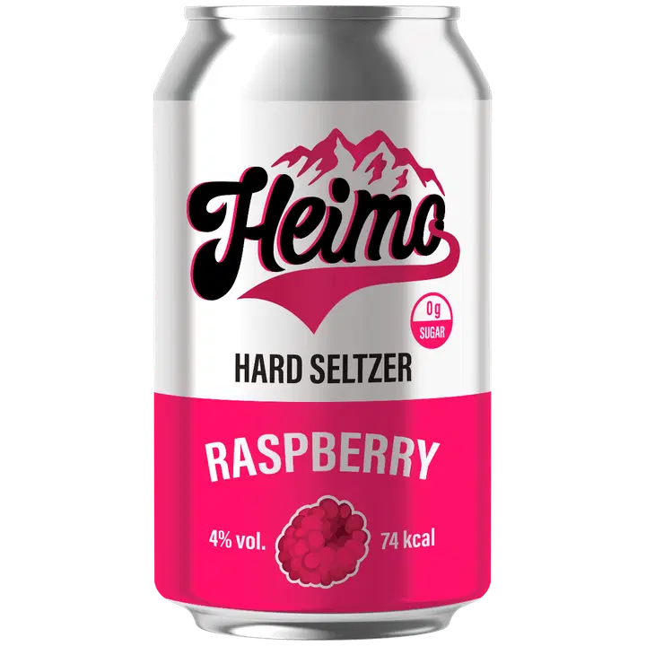 Heimo Hard Seltzer Raspberry 4,0% 330ml｜Heimo 硬苏打水覆盆子 4.0% 330ml