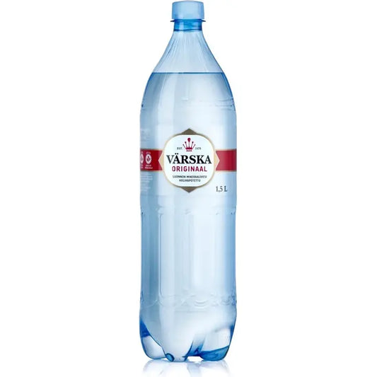 Värska Originaal luonnon mineraalivesi , hiilihapollinen 1,5L PET｜Värska 原味天然矿泉水，碳酸1.5L PET