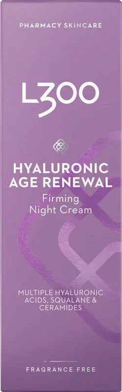 L300 玻尿酸焕龄晚霜 50ml｜L300 Hyaluronic Age Renewal Night Cream yövoide 50ml