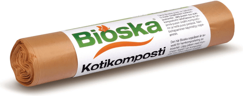 Bioska 20升家用堆肥袋，棕色