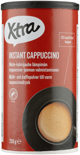 Xtra pikacappuccino juomavalmiste 250 g｜Xtra 速溶卡布奇诺饮料制备 250 g