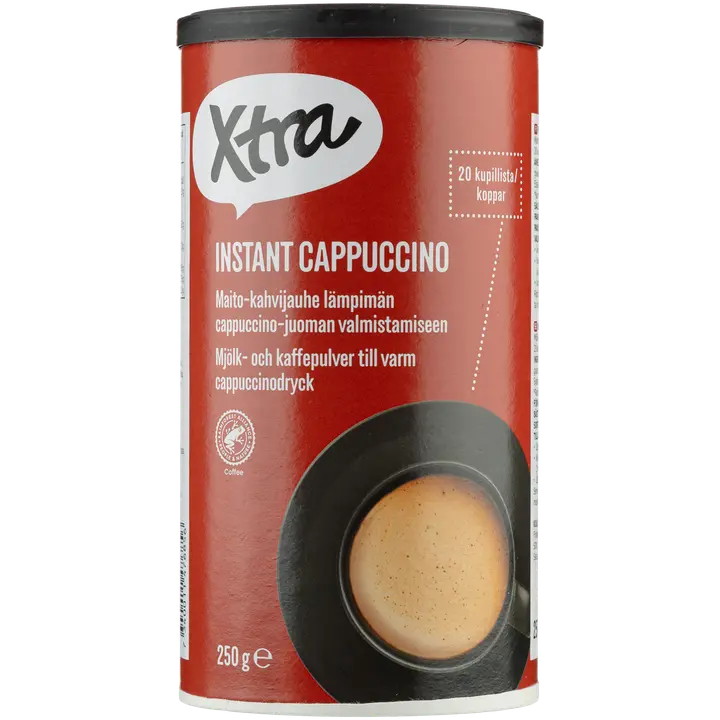 Xtra pikacappuccino juomavalmiste 250 g｜Xtra 速溶卡布奇诺饮料制备 250 g