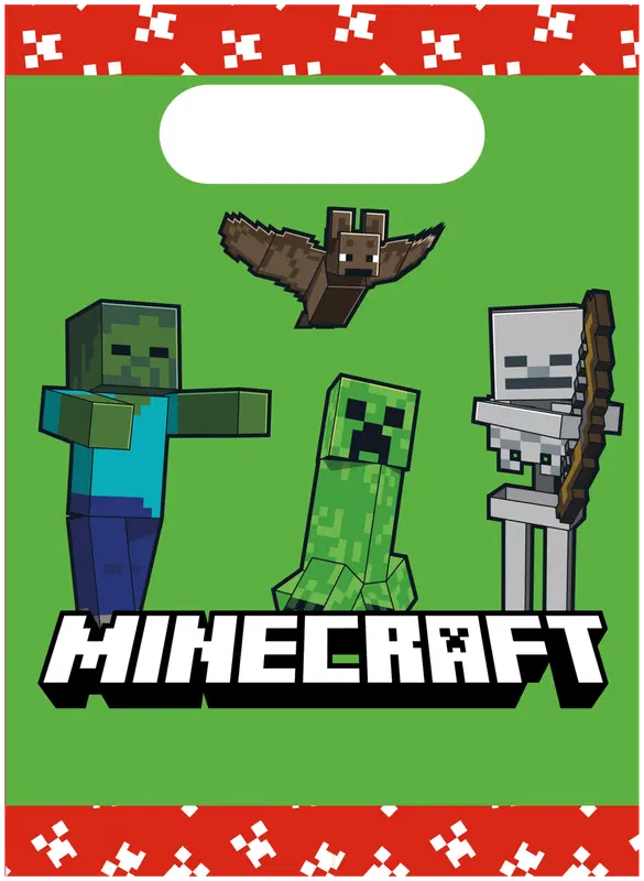 Decorata Party Minecraft FSC 纸质派对袋｜Decorata Party Minecraft FSC Paper Party Bags
