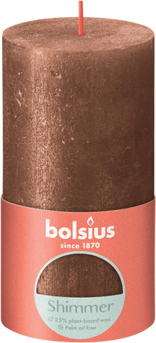 Bolsius 锈红PK 130/68 微光铜