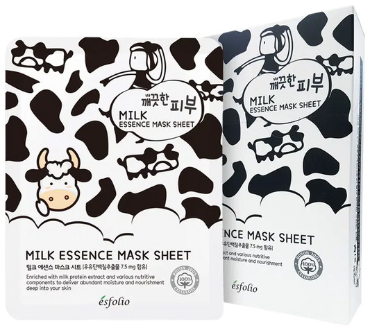 Esfolio 牛奶精华面膜布｜Esfolio milk essence sheet mask-kangasnaamio