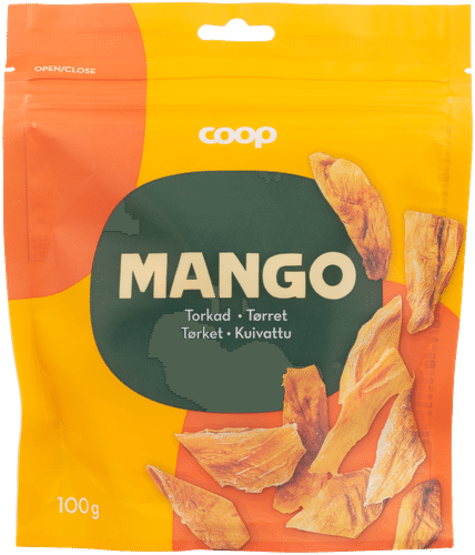 Coop kuivattu mango 100 g
