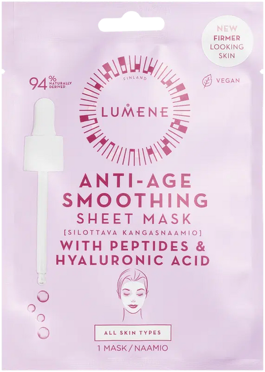 Lumene 抗衰老 平滑布面膜 1 kpl｜Lumene ANTI-AGE Silottava kangasnaamio 1 kpl