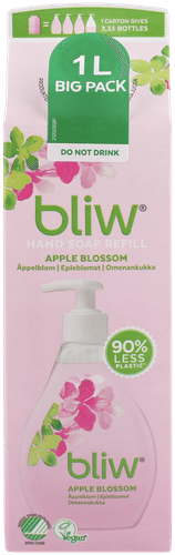 Bliw Omenankukka käsisaippua täyttöpakkaus 1000ml