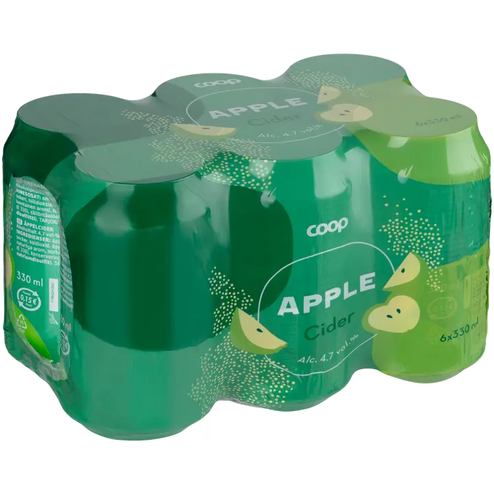 6xCoop Apple Cider 4,7 % 0,33 l tlk｜Coop 6xCoop 苹果饮品 4.7% 0.33 升 tlk