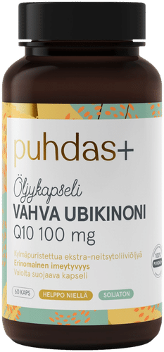 Puhdas+ 高含量辅酶Q10 100毫克油胶囊 60粒