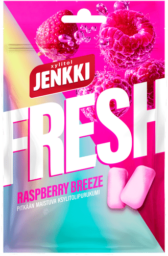 Jenkki Fresh 覆盆子清风木糖醇口香糖 35g｜Jenkki Fresh Raspberry Breeze ksylitolipurukumi 35g