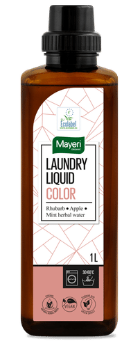 Mayeri 有机洗衣液 彩色衣物 大黄和苹果-薄荷草本水 1L