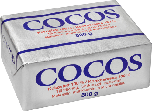 Cocos 500克100%椰子油｜Cocos 500g kookosrasva 100%