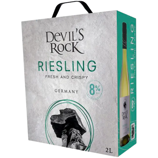 Devils Rock Riesling 8 til-% 2L BIB valkoviini｜Devil's Rock Devils Rock 雷司令 8 vol% 2L BIB 白葡萄饮料