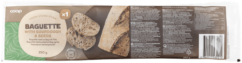Coop hapanjuuri-siemenpatonki 250 g｜Coop 酸种籽法棍 250 g