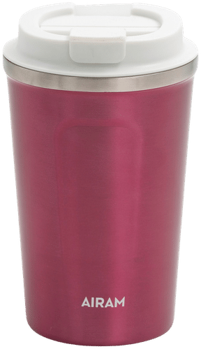 Airam Aalto 钢制马克杯 0.35L 粉色｜Airam Aalto Teräsmuki 0,35L Roosa