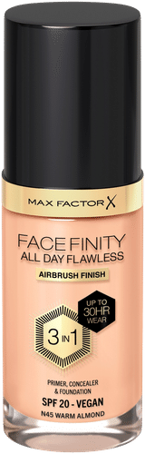 Max Factor Facefinity全天无瑕粉底液30毫升，45暖杏仁