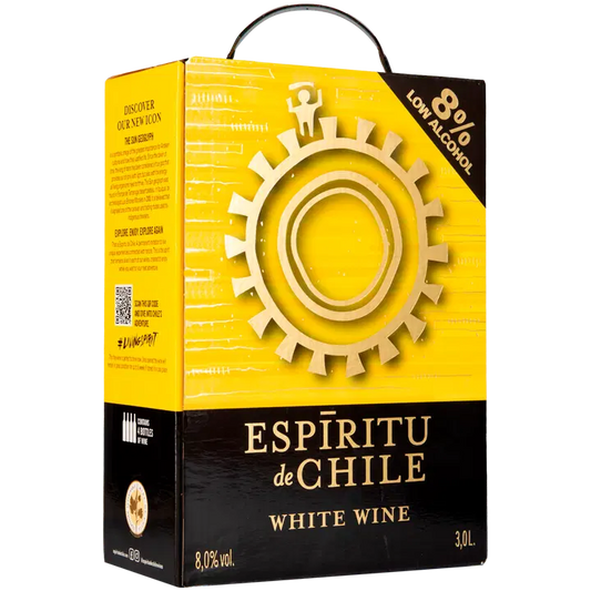 Espiritu de Chile White 8,0 til-% 3L BIB｜Espiritu de Chile 白色 8.0 vol% 3L BIB