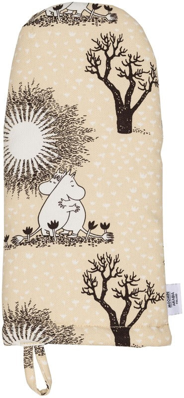 Moomin 阿拉比亚 姆明 烤箱手套 15x34cm 爱 米色｜Moomin Arabia Muumi uunikinnas 15x34cm Rakkaus beige