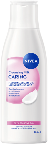 NIVEA 200毫升温和洁面乳｜NIVEA 200ml Caring Cleansing Milk -puhdistusemulsio