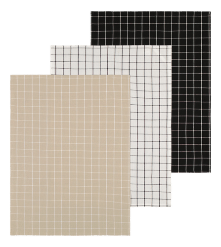 House 厨房毛巾 Ruutu 3条 50x70 cm