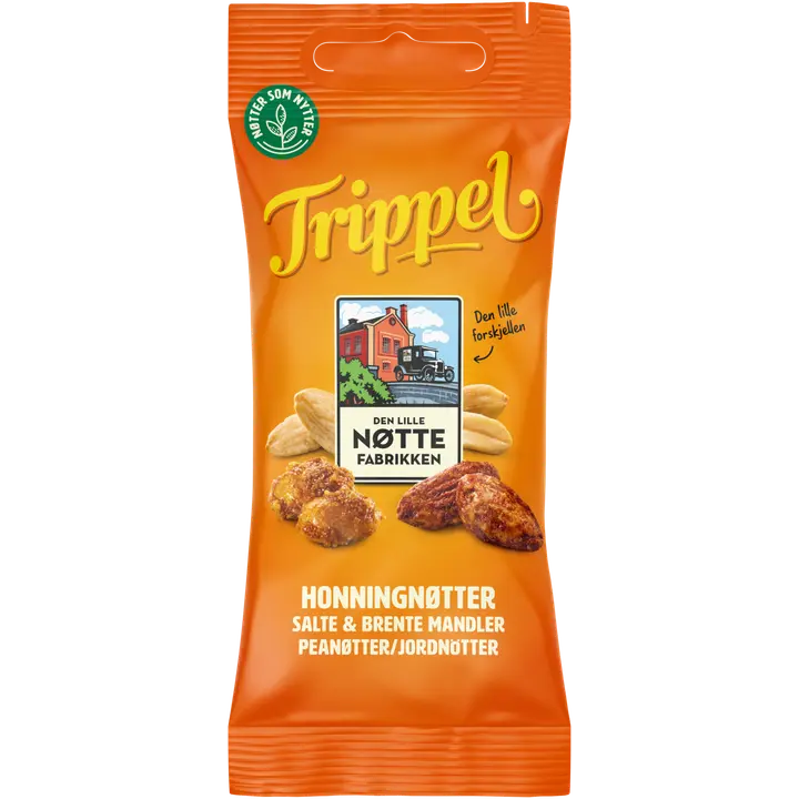 Den Lille Nøttefabrikken Trippel Pähkinäsekoitus 50g-Den Lille Nøttefabrikken 三重坚果混合 50g