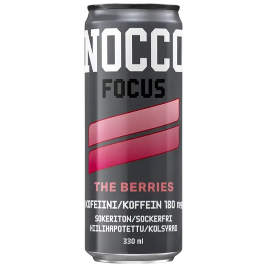 NOCCO FOCUS The Berries energiajuoma 330ml｜Nocco FOCUS 浆果能量饮料 330ml