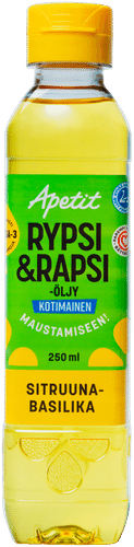 Apetit Kotimainen Rypsi&rapsiöljy sitruuna-basilikanmakuinen 250ml