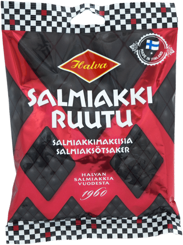 Halva 咸甘草糖方块 170 g｜Halva Salmiakkiruutu 170 g