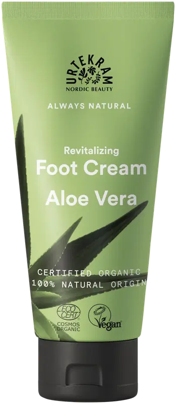 Urtekram 芦荟活肤足霜 100ml｜URTEKRAM Revitalizing Foot Cream Aloe Vera 100ml
