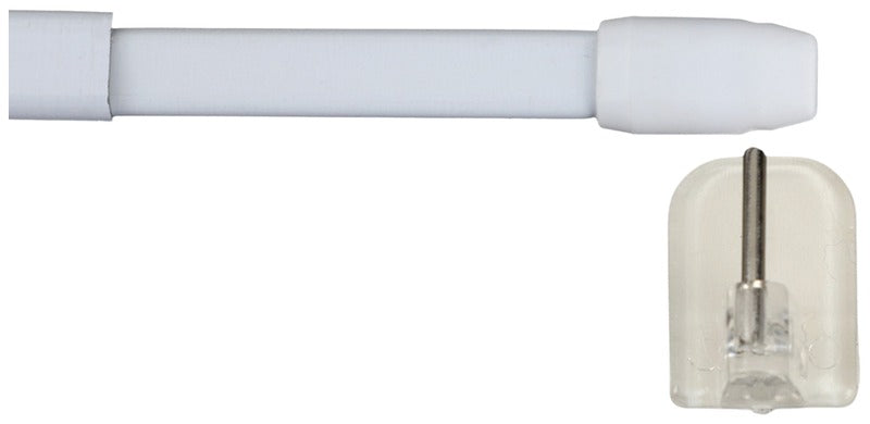 Ihanin 咖啡迷你白色窗帘杆 75-125cm
