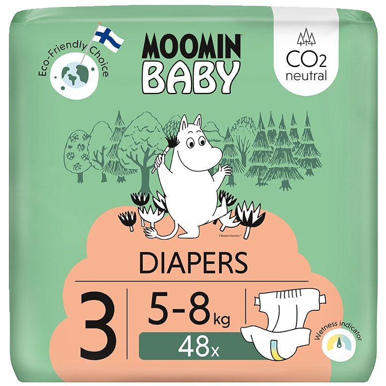Moomin 姆明婴儿尿布 S3 5-8公斤 48片装