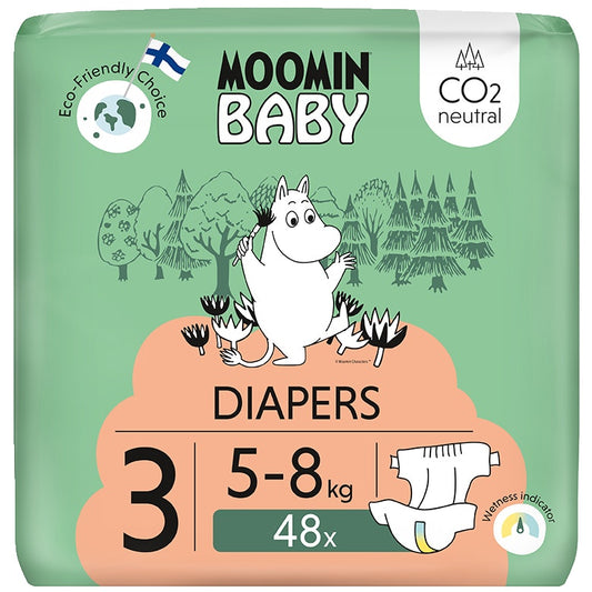 Moomin 姆明婴儿尿布 S3 5-8公斤 48片装