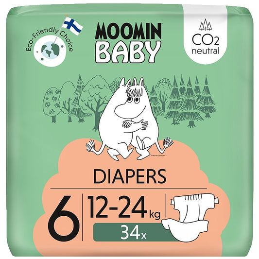 Moomin 姆明婴儿尿布 S6 12-24公斤 34片装