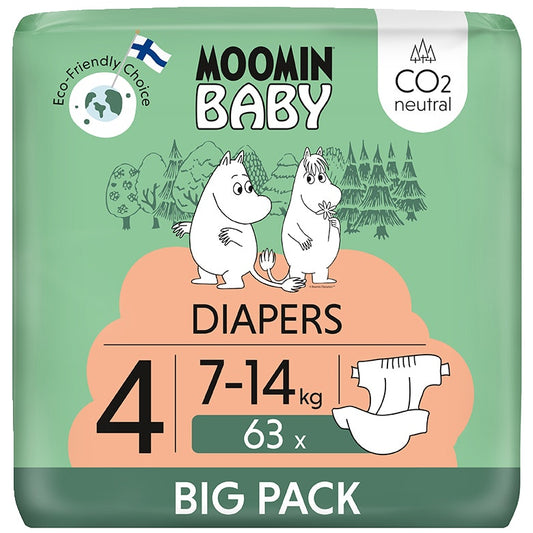 Moomin 姆明婴儿尿布 S4 7-14公斤 63片大包装