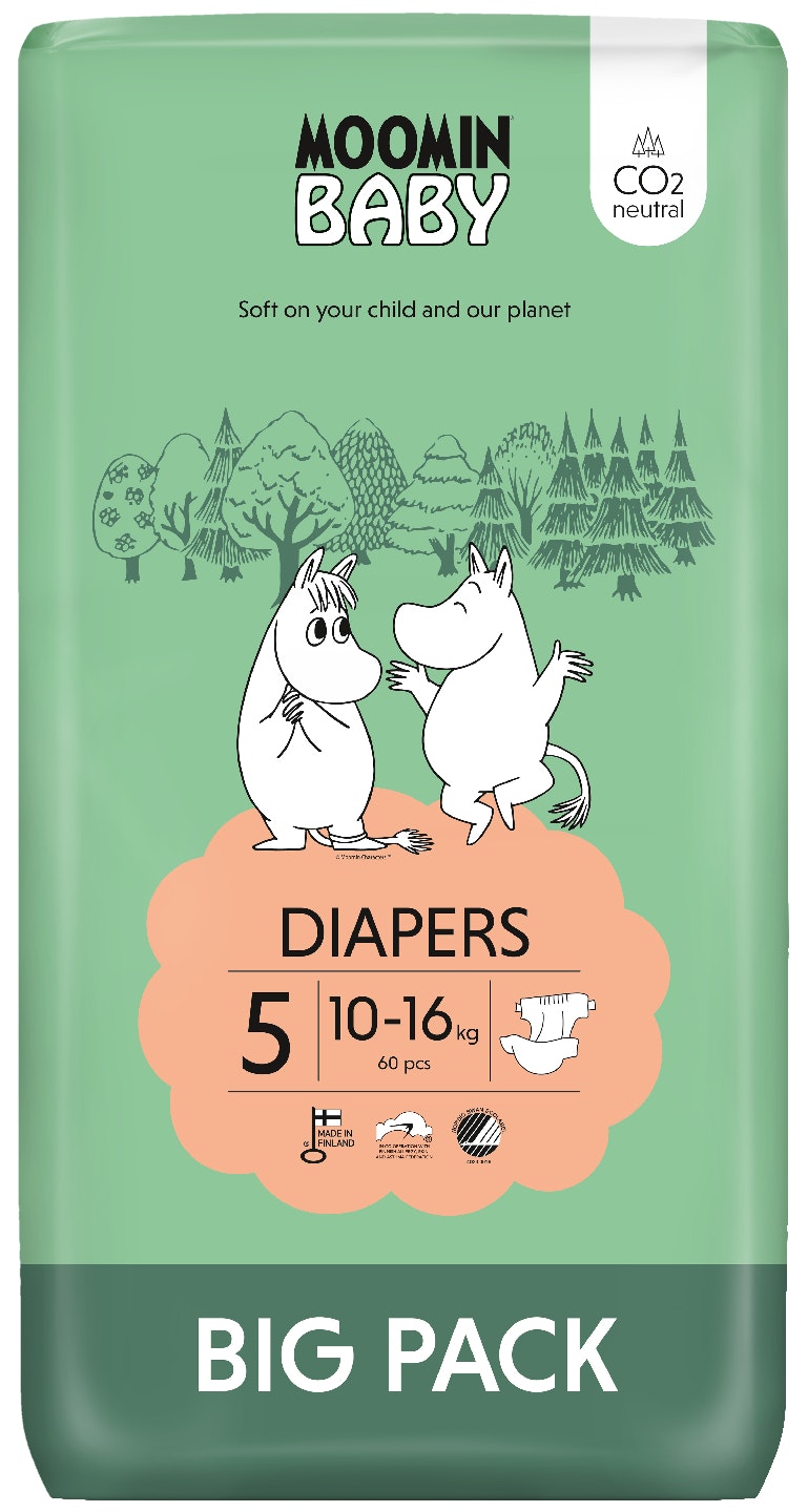 Moomin 姆明婴儿尿布 S5 10-16公斤 60片大包装