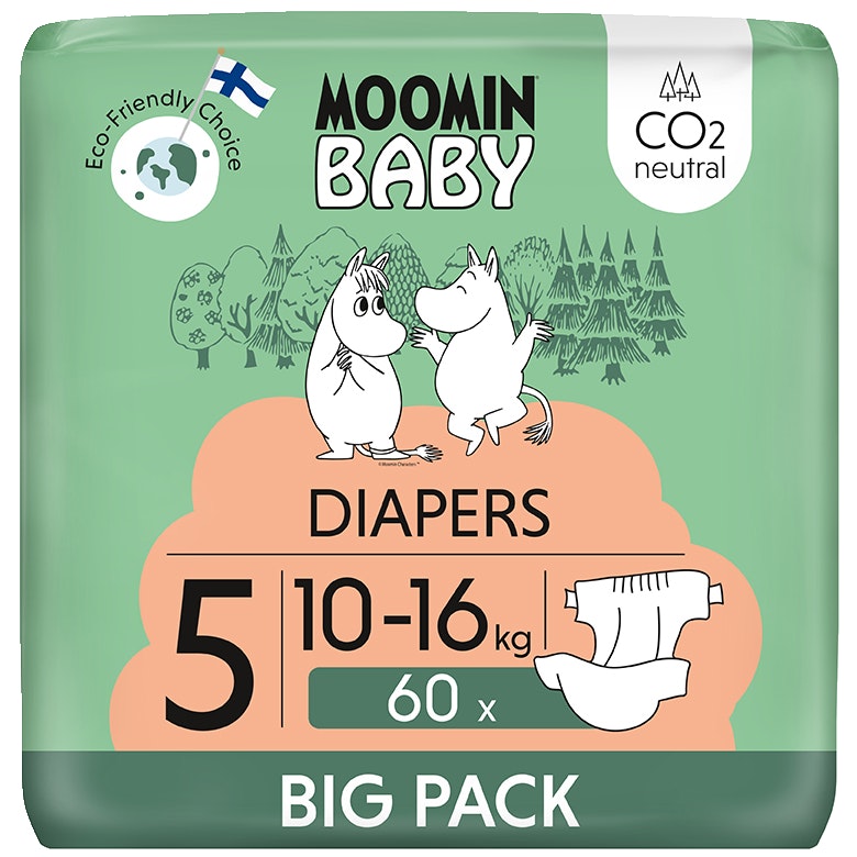Moomin 姆明婴儿尿布 S5 10-16公斤 60片大包装