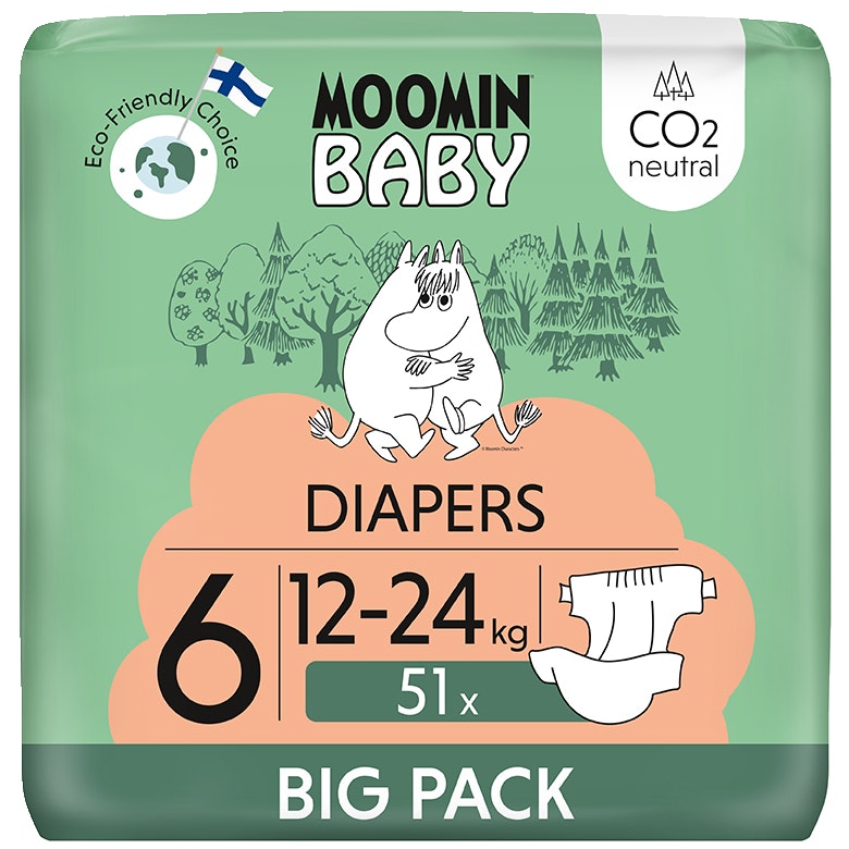 Moomin 姆明婴儿尿布 S6 12-24公斤 51片装