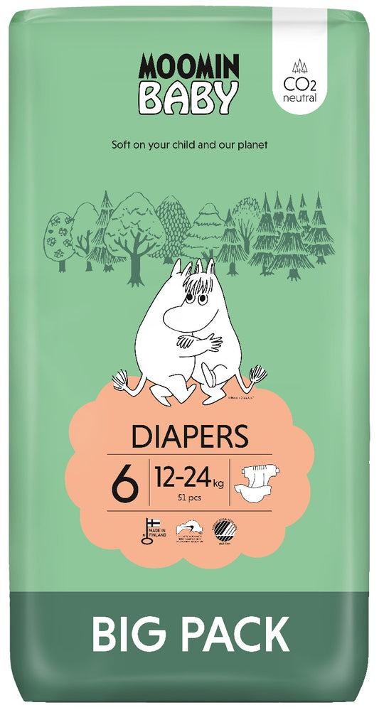 Moomin 姆明婴儿尿布 S6 12-24公斤 51片装