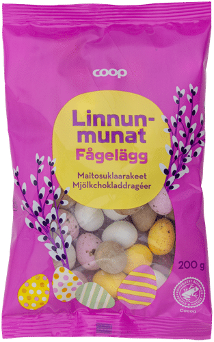 Coop linnunmunat maitosuklaarakeet 200 g