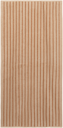House 浴巾Stripe 70x140厘米 米色/棕色