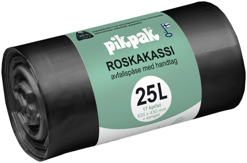 PikPak 带提手垃圾袋 25L