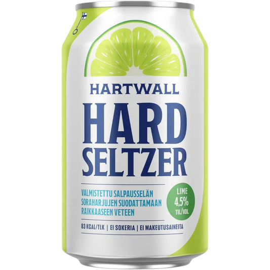 Hartwall Hard Seltzer Lime 4,5% 0,33 l｜Hartwall Hard Seltzer 石灰 4.5% 0,33 l