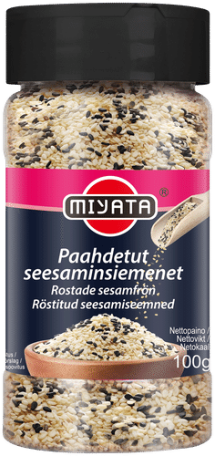 Miyata 烤黑白芝麻 100 g｜Miyata paahdetut seesaminsiemenet musta-vaalea 100 g
