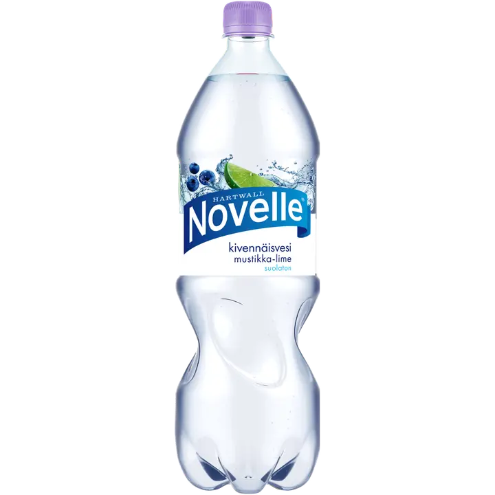 Hartwall Novelle Mustikka-Lime kivennäisvesi 1,5 l｜Hartwall Novelle 蓝莓青柠矿泉水 1,5 l