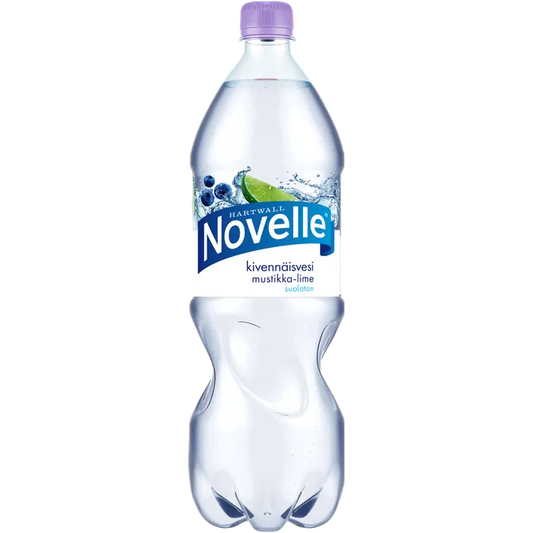 Hartwall Novelle Mustikka-Lime kivennäisvesi 1,5 l｜Hartwall Novelle 蓝莓青柠矿泉水 1,5 l