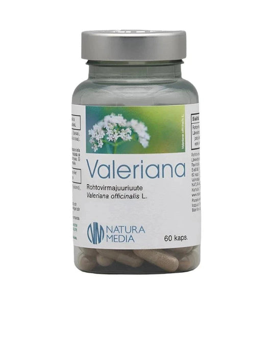 缬草根提取物胶囊 60粒｜Natura Media Valeriana - Rohtovirmajuuriuute 60 kaps.